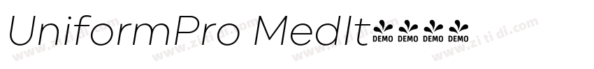 UniformPro MedIt字体转换
